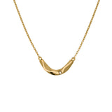 On The Edge 18K Gold Necklace N°1 w. Diamond