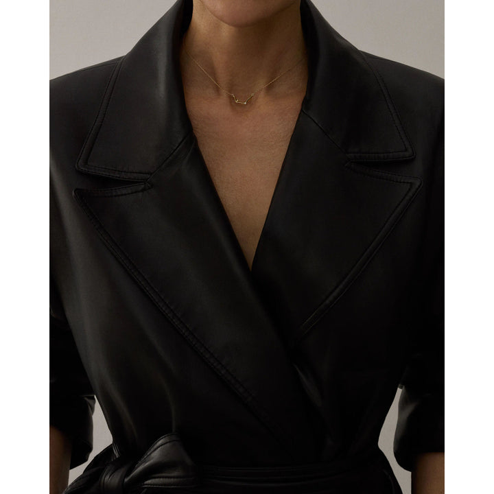 On The Edge 18K Gold Necklace N°1 w. Diamond