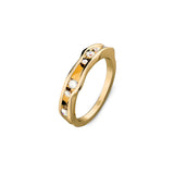 On The Edge 18K Gold Ring N°10 w. Diamonds