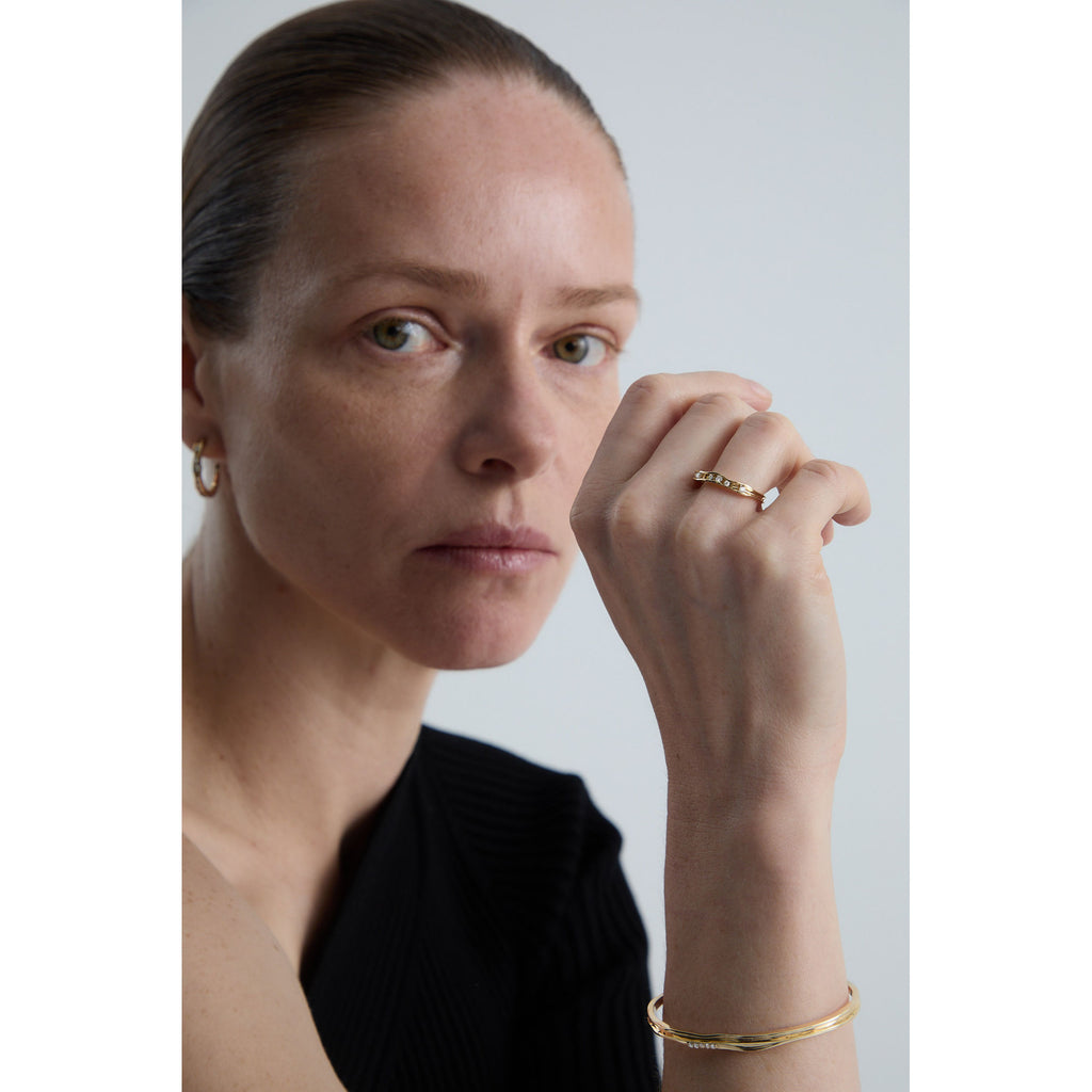 On The Edge 18K Gold Ring N°10 w. Diamonds