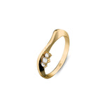 On The Edge 18K Gold Ring N°12 w. Diamonds