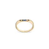 On The Edge 18K Gold Ring N°13 w. Sapphires