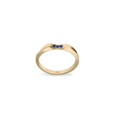 On The Edge 18K Gold Ring N°14 w. Sapphires
