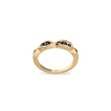 On The Edge 18K Gold Ring N°18 w. Sapphires
