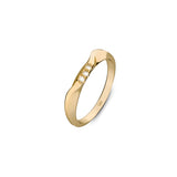 On The Edge 18K Gold Ring N°2 w. Diamonds