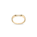 On The Edge 18K Gold Ring N°2 w. Diamonds