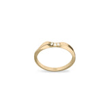 On The Edge 18K Gold Ring N°4 w, Diamonds