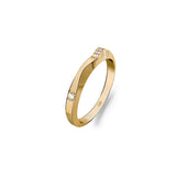 On The Edge 18K Gold Ring N°7 w. Diamonds