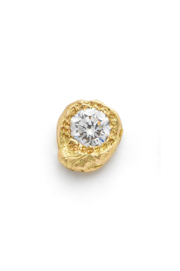 Iman 0.20ct 18K Guld Ørering m. Diamant