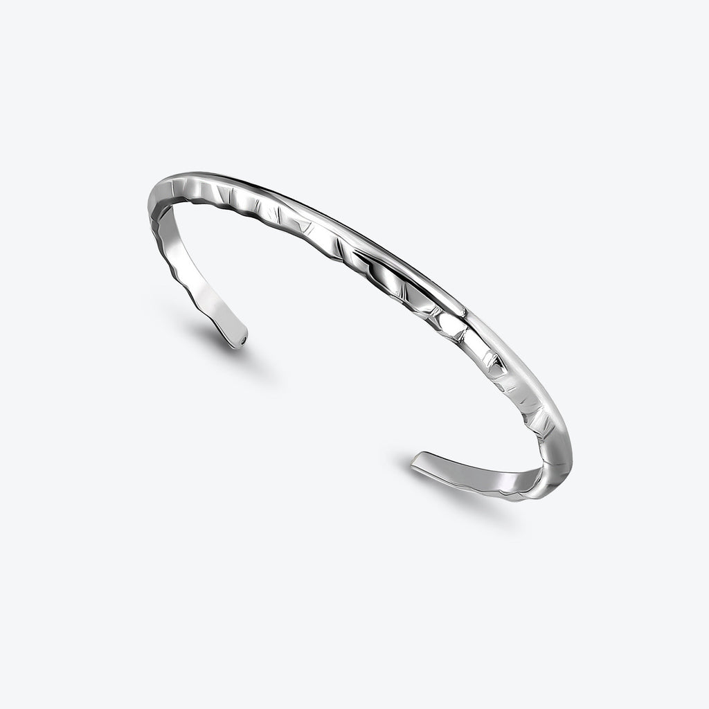 A. Iceberg Sølv Tynd Cuff