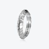 A. ICEBERG 18K Weißgoldring w. Labor gewachsen Diamantpavé