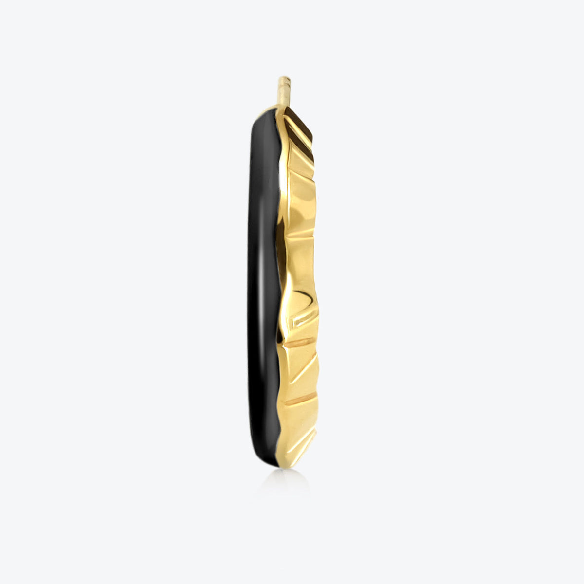 A. ICEBERG 18K GLOTED SM COPS W. Jet Black Emaille