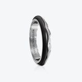 A. Eisberg Silberring w. Jet Black Emaille