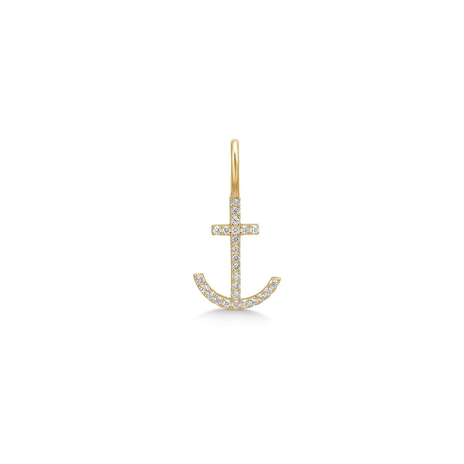 Rock Classic Hope Anhänger aus 18K Gelbgold mit Diamant