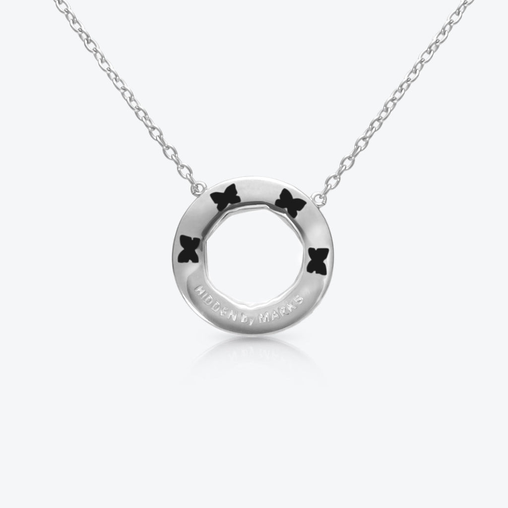 A. Sun Halo Aura 18K Weißgold Halskette w. Labor gewachsen Diamantpavé