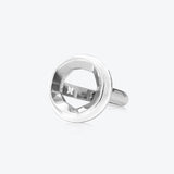 A. Sun Halo Silver Ring w. Schneewittchen Emaille
