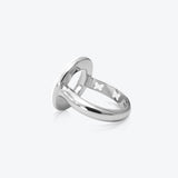 A. Sun Halo Silver Ring w. Schneewittchen Emaille