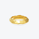 A. ICEBERG 18K GLODSPLATTER RING W. Schneewittchen Emaille