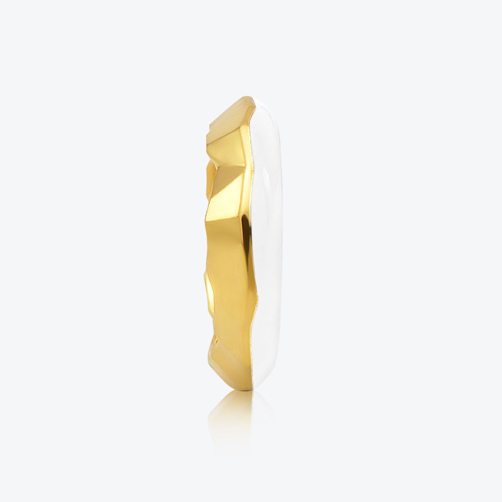 A. ICEBERG 18K GLODSPLATTER RING W. Schneewittchen Emaille