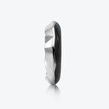 A. Eisberg Silberring w. Jet Black Emaille