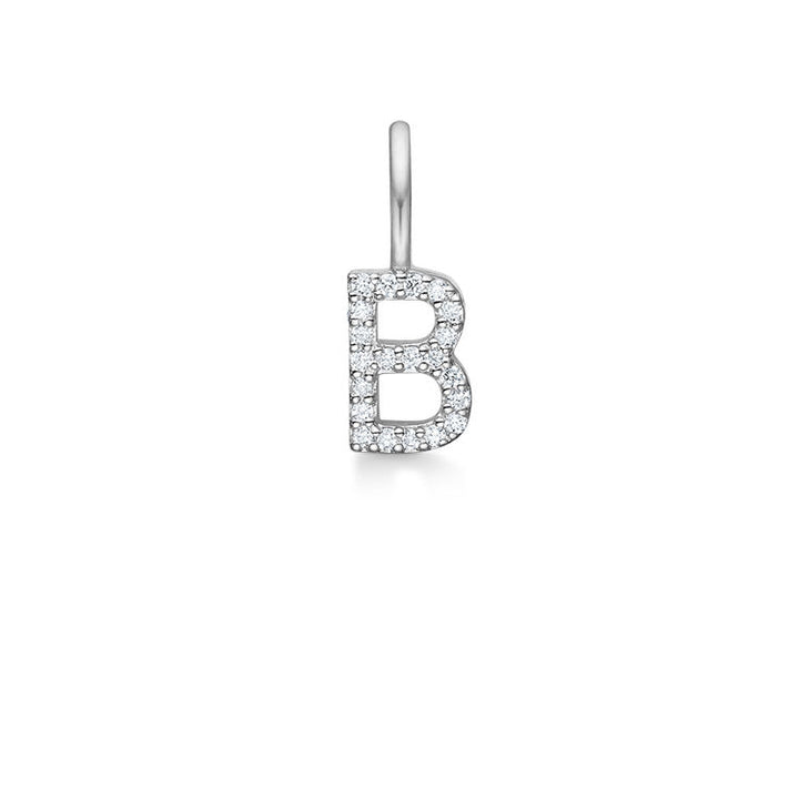 My B 18K Whitegold Pendant w. Diamonds