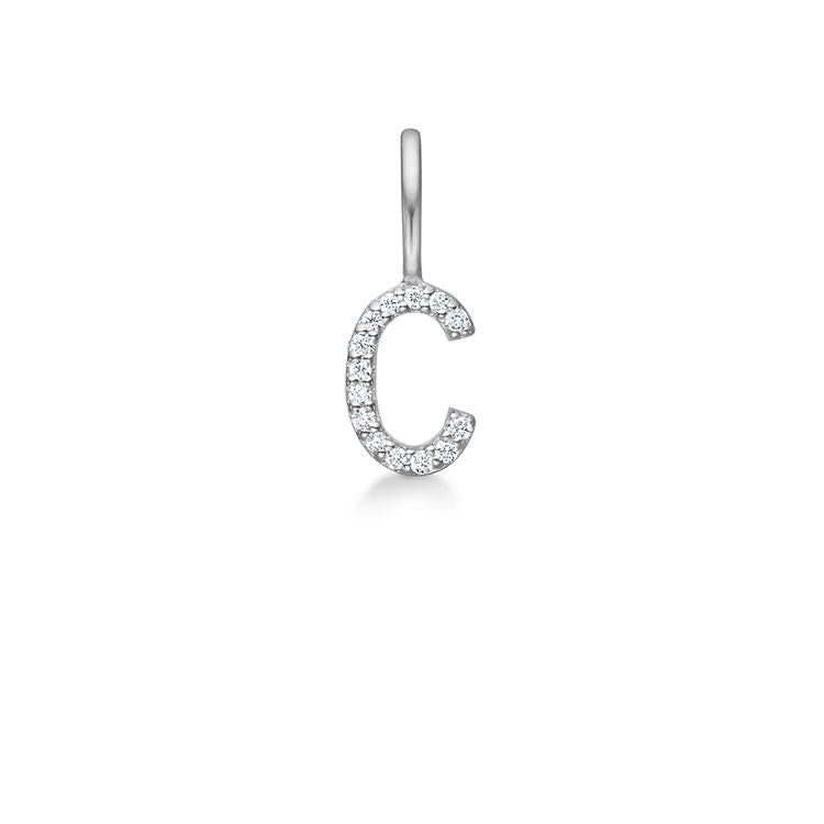 My C 18K Whitegold Pendant w. Diamonds