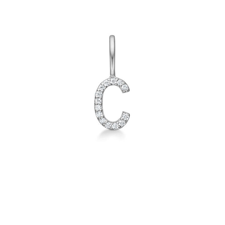My C 18K Whitegold Pendant w. Diamonds
