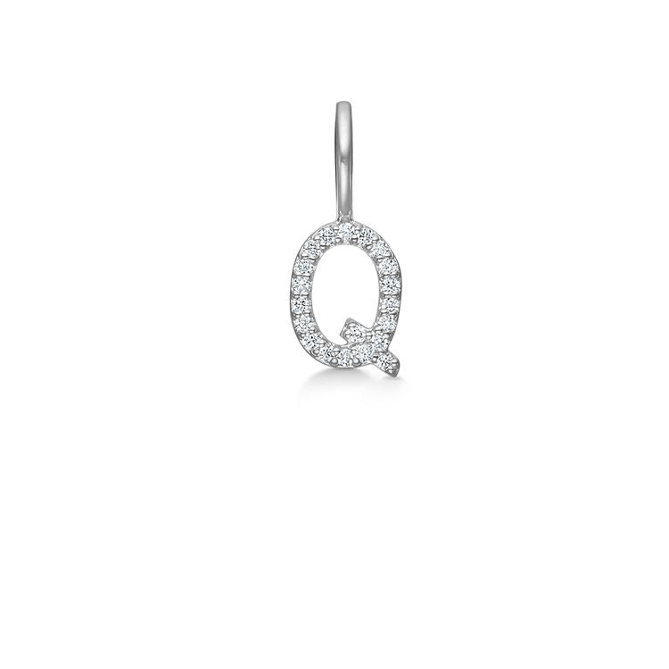 My Q 18K Whitegold Pendant w. Diamonds