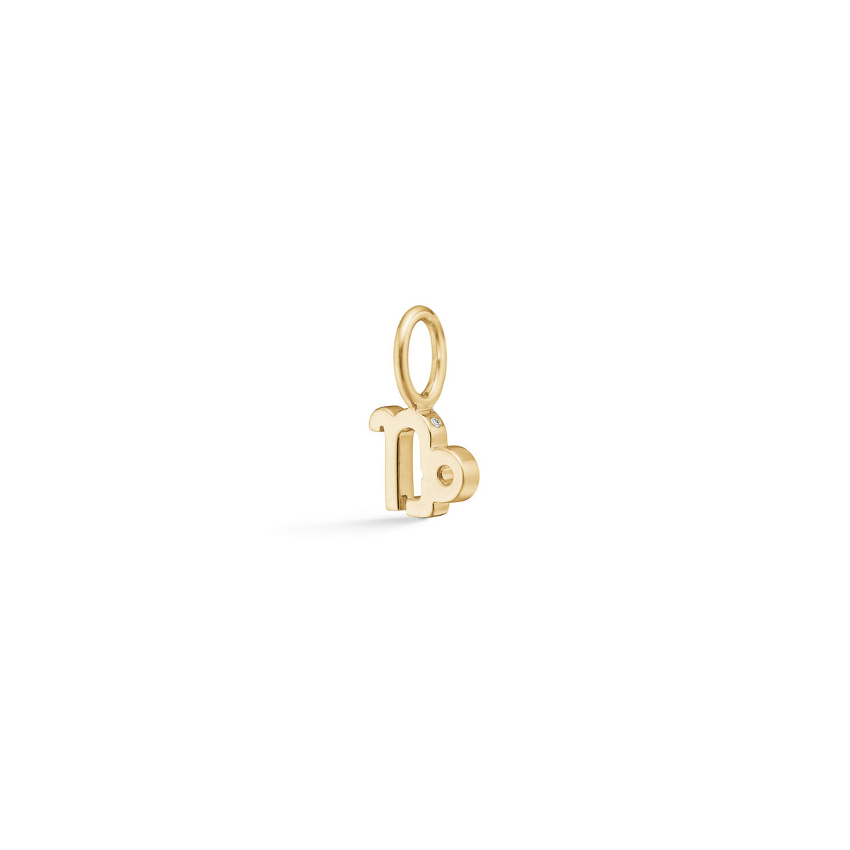 My Zodiac Capricorn 18K Gold Pendant w. Diamond