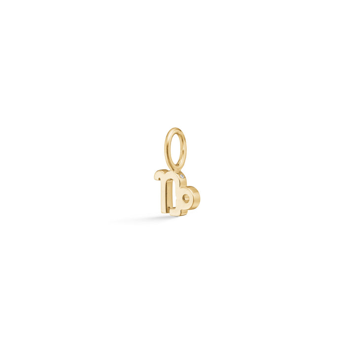 My Zodiac Capricorn 18K Gold Pendant w. Diamond
