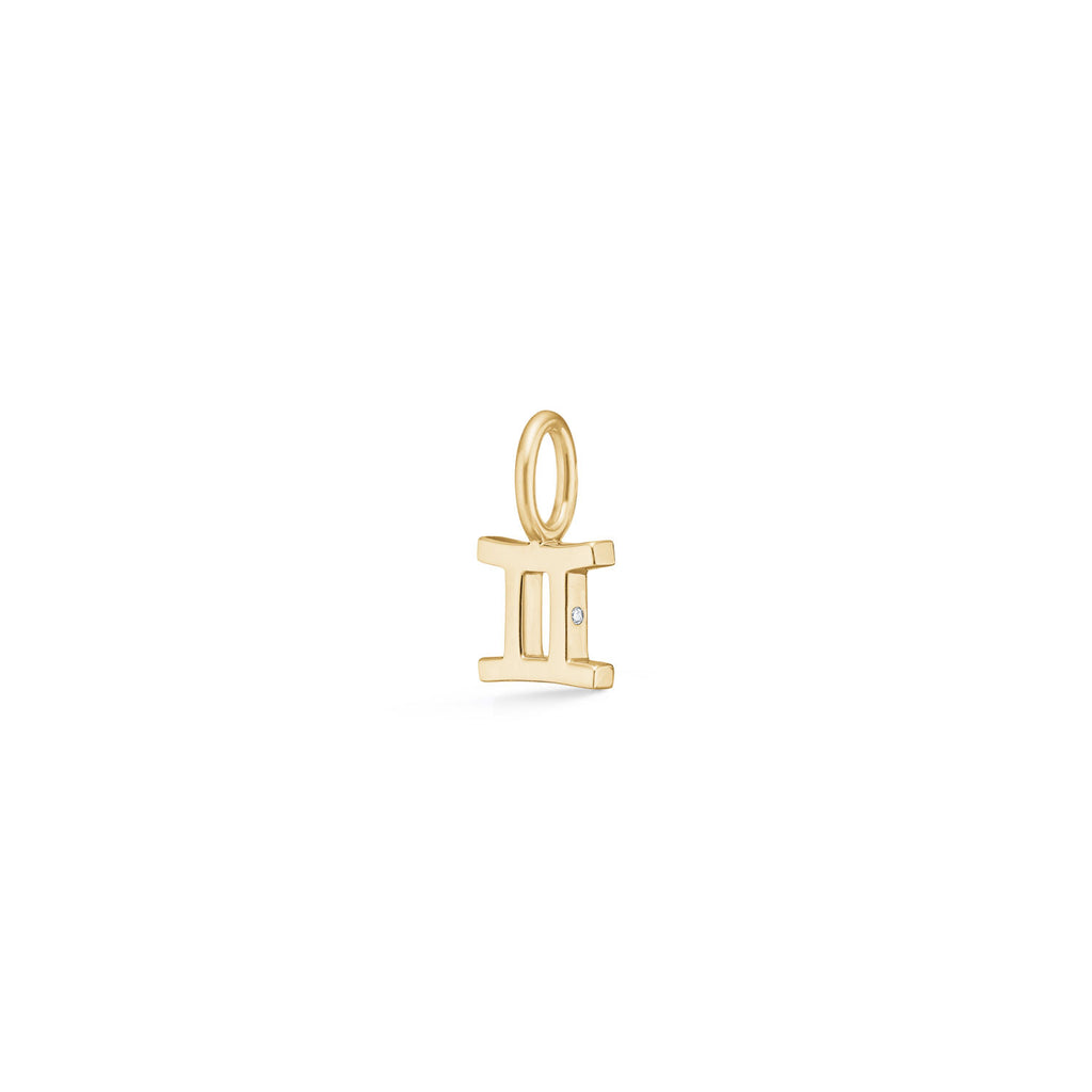 My Zodiac Tvilling 18K Guld Vedhæng m. Diamanter