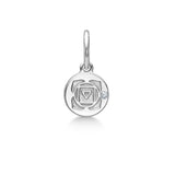 Inner Peace Rootchakra 18K Whitegold Pendant w. Diamond