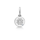 Inner Peace Solar Plexus Chakra 18K Whitegold Pendant w. Diamond