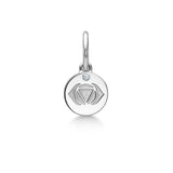Inner Peace Foreheadchakra 18K Whitegold Pendant w. Diamond