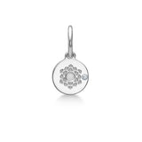 Inner Peace Crownchakra 18K Whitegold Pendant w. Diamond