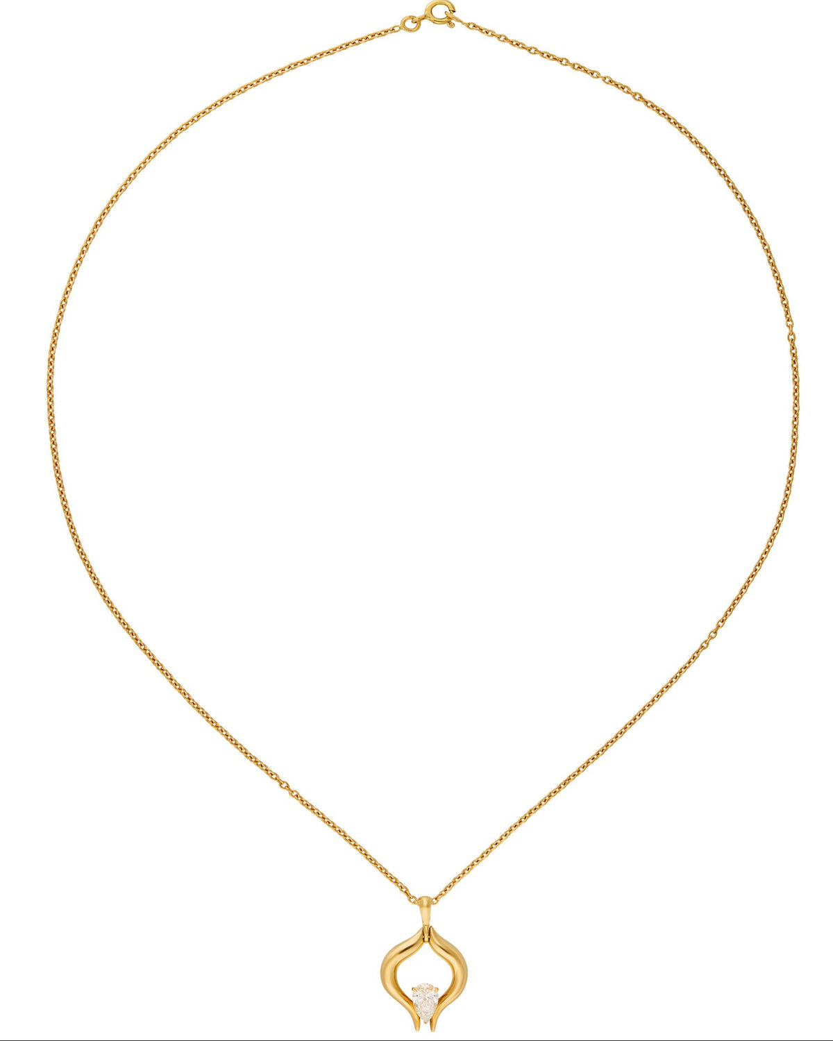 Eboris Twin 18K Gold Necklace w. Diamond