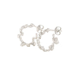 Fouettés Petite Silver Hoops
