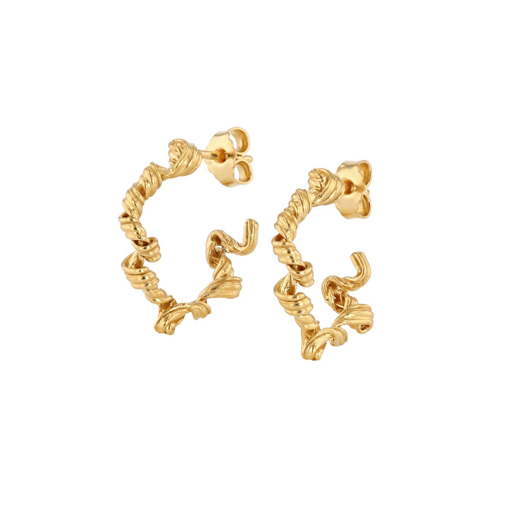 Fouettés Petite 24K Forgyldte Hoops