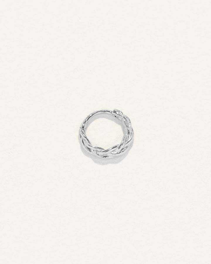 Freya Clicker 14K Whitegold Hoop