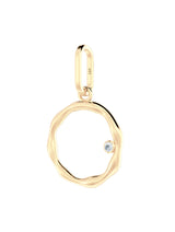 Liquid N°5 18K Gold Pendant w. Diamond