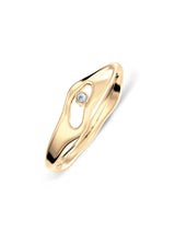 Liquid N°6 18K Gold Ring w. Diamond