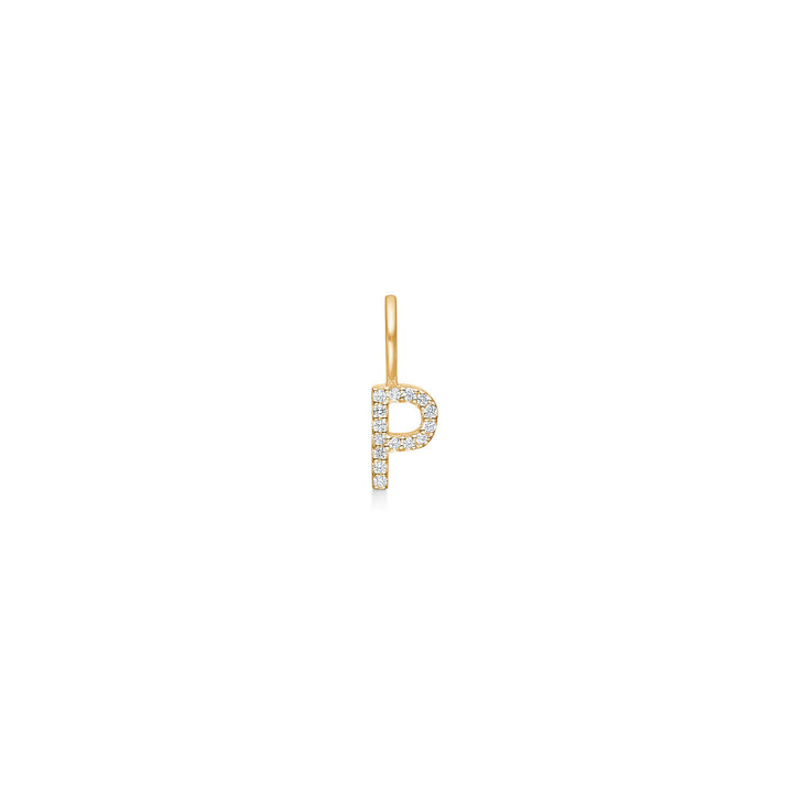 My P 18K Gold Pendant w. Diamonds