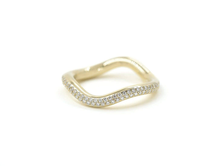 Pave Popie 14K Gold Ring w. Diamonds