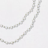 Long Pebble Pearl 18K Gold Necklace