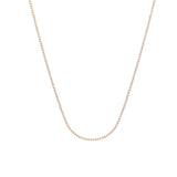 Perfect Serve 18K Gold Tennis Necklace w. Diamonds