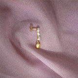 Small/Medium 9K Gold Earring w. Pearls