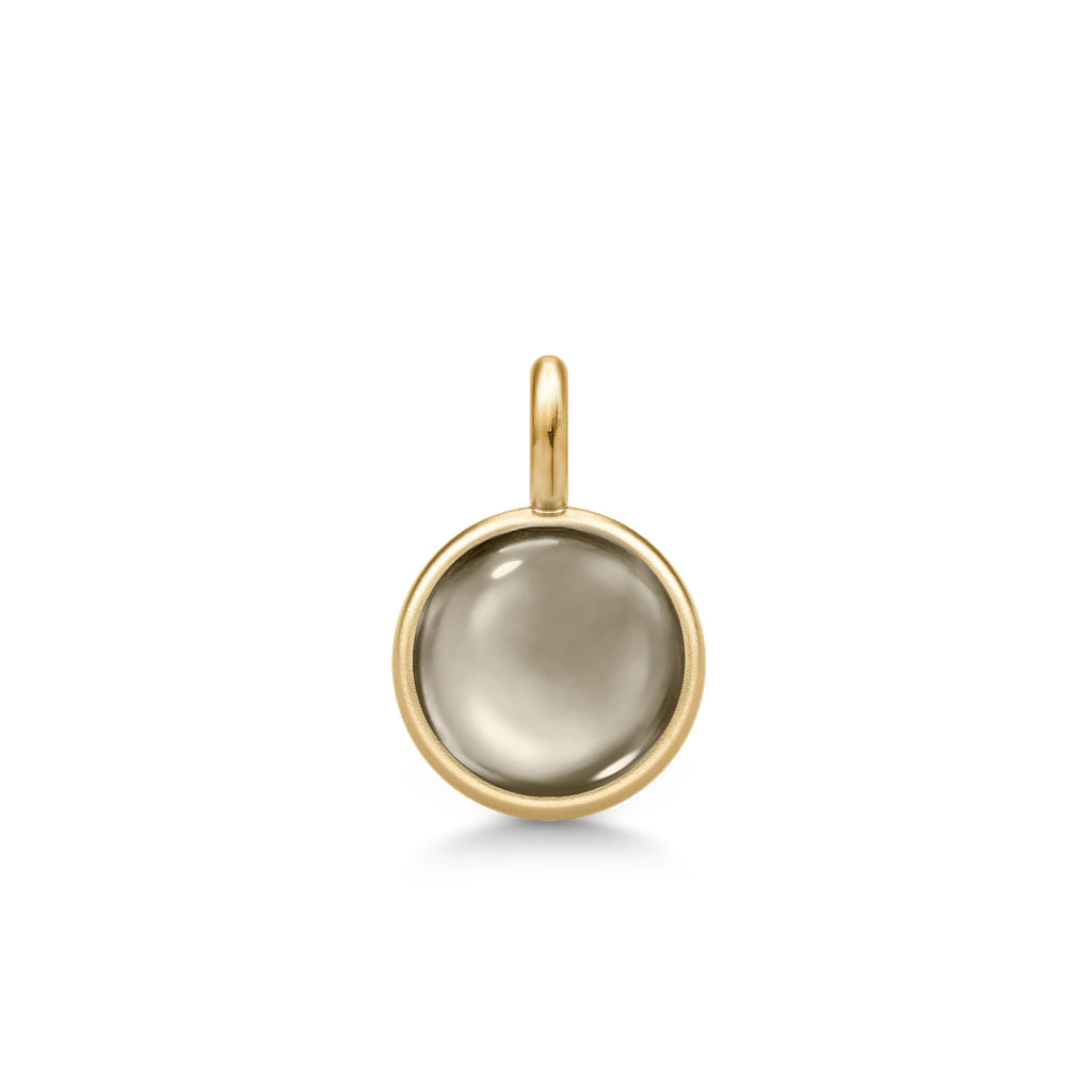 Prime Gold Plated Pendant w. Smokey Crystal