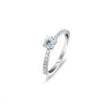 Promise 18K White Gold Ring N°11 w. Diamonds