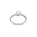 Promise 18K White Gold Ring N°12 w. Diamonds