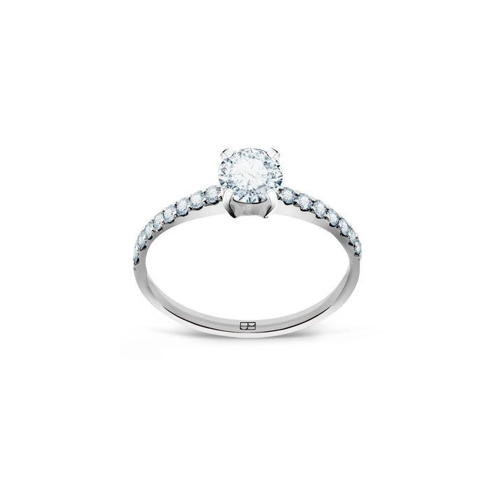 Promise 18K White Gold Ring N°12 w. Diamonds